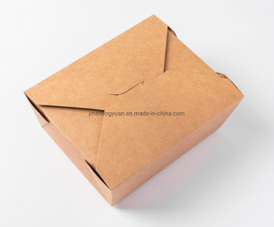 26 oz/45 oz/52 oz/66 oz jetables à emporter/à emporter Fast Food boîte à lunch en papier kraft